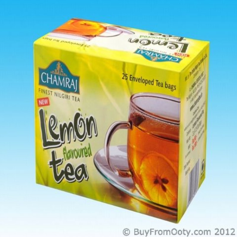 Chamraj Fresh Lemon Tea Bags Box - Buy From Ooty